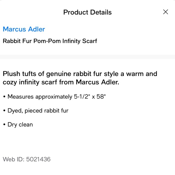 Marcus Adler Rabbit Fur Pom-Pom Infinity Scarf - Picture 8 of 8
